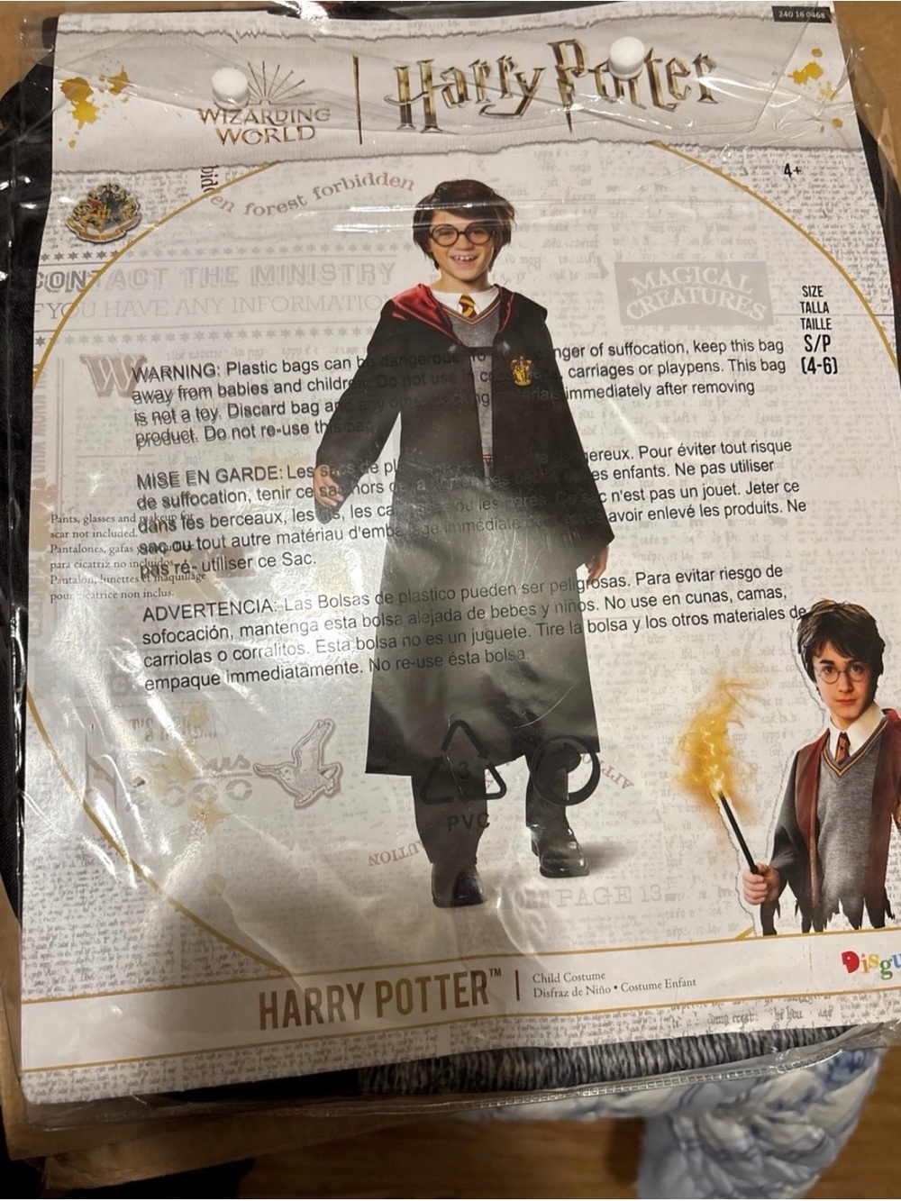 Warner Bros. Kids Harry Potter Gryffindor Robe - Black & Red